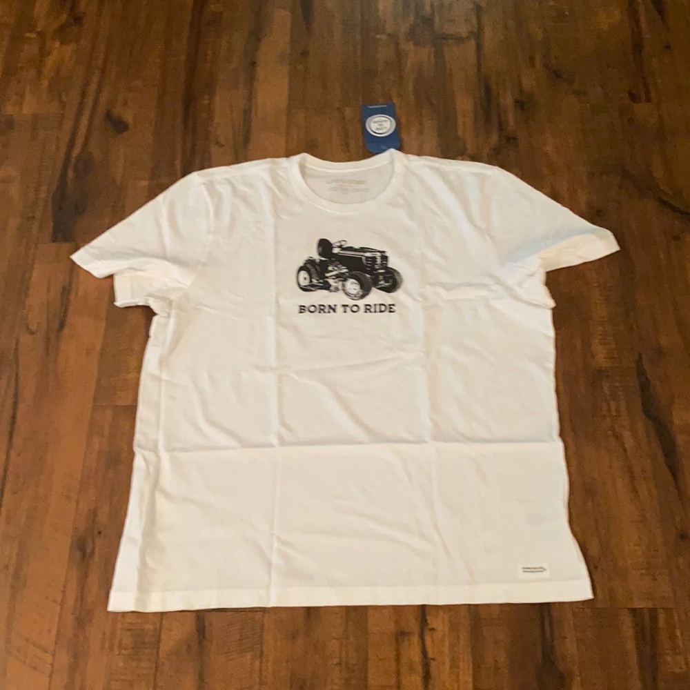 Life is good born to ride crusher tee